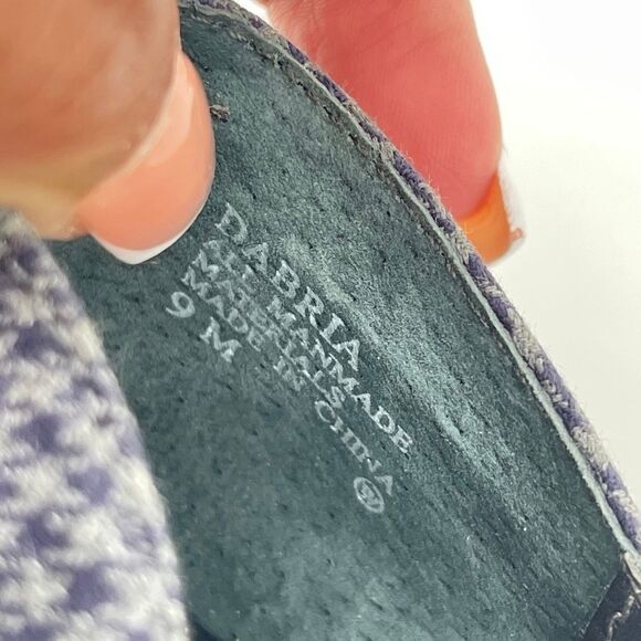 Black MUDD Chunky Heel Vintage Y2K Houndstooth Peep Toe Pumps Size 9 - Picture 11 of 14